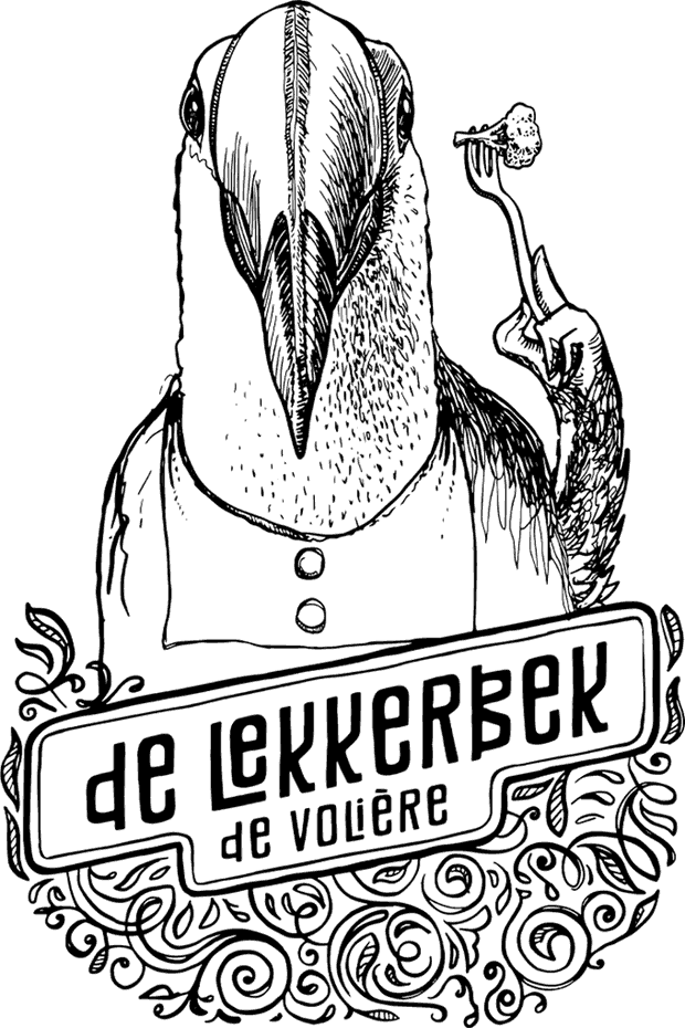Lijntekening van de lekkerbek